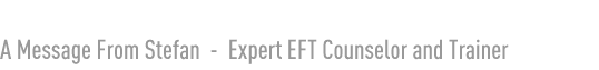 About Stefan Gonick - EFT Therapist & Trainer